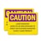 Signmission Radiation & Laser Sign, 3.5 in H x 5 in W, Vinyl Decal, Rectangle OS-2PACK-CR-D-35-L-10143 - alternate 1